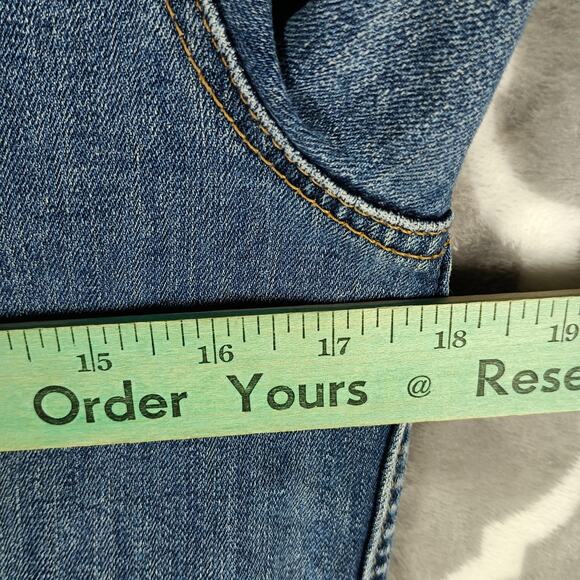 Levis Trucker Jacket Women Large Denim Classic Western Button Front Type 3 - Picture 6 of 10